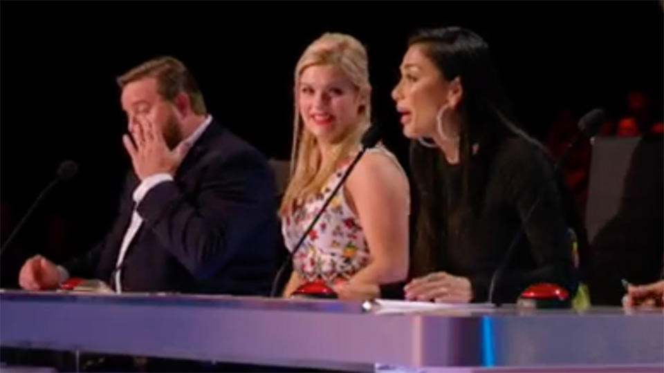 Shane Jacobson, Lucy Durack, and Nicole Scherzinger were very upset 