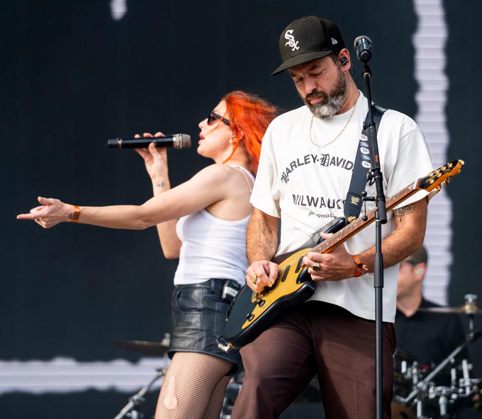 Phantogram performs at the Harley-Davidson Homecoming Festival celebrating the company's 120th anniversary on Friday July 14, 2023 at Veterans Park in Milwaukee, Wis.