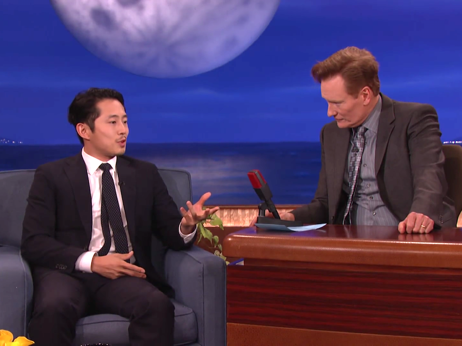 steven yeun conan o brien walking dead death tbs