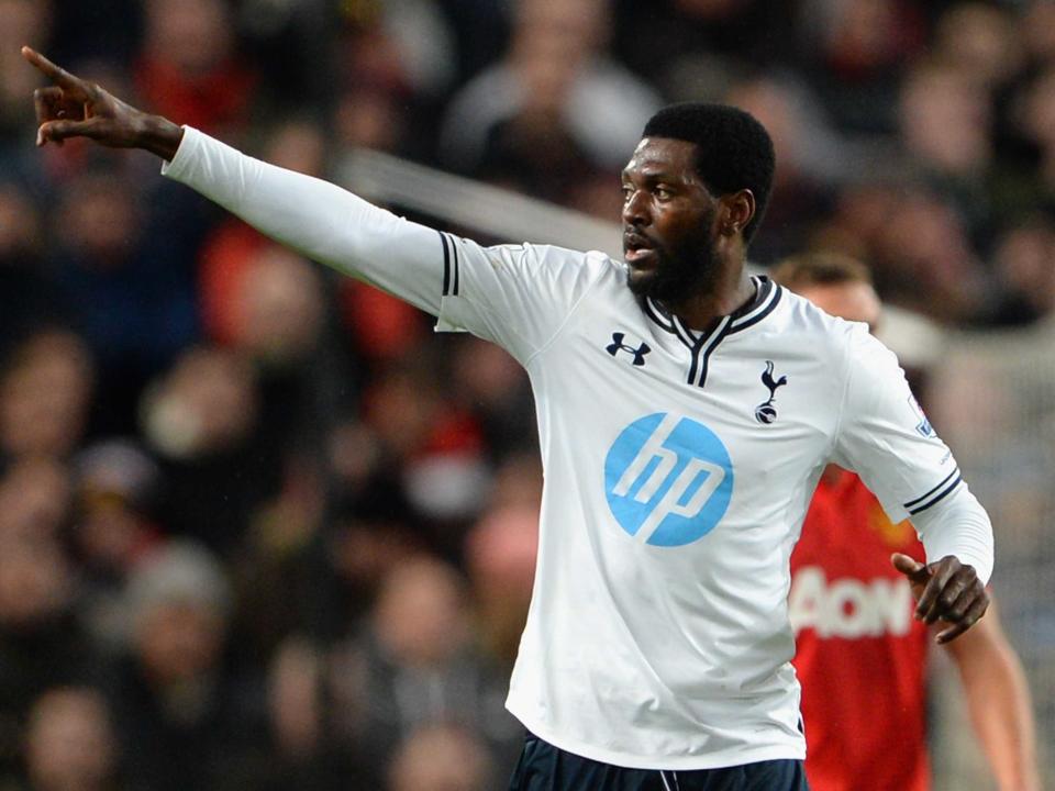 Emmanuel Adebayor of Tottenham Hotspur