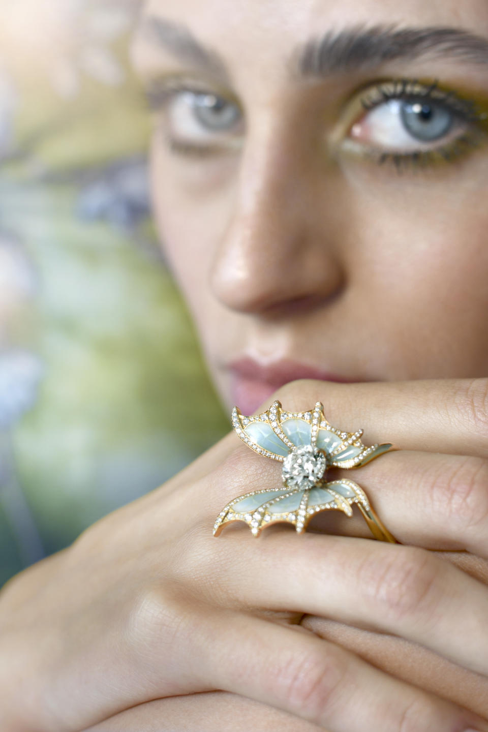 A ring with Art Nouveau flair from the relaunched Vever collection.