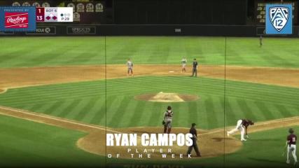 Arizona State’s Ryan Campos wins second Pac-12 Player of the Week, presented by Rawlings