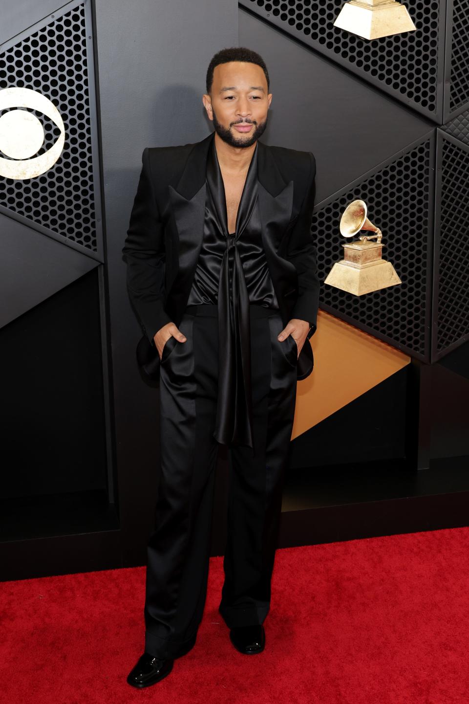 John Legend attends the 2024 Grammys.