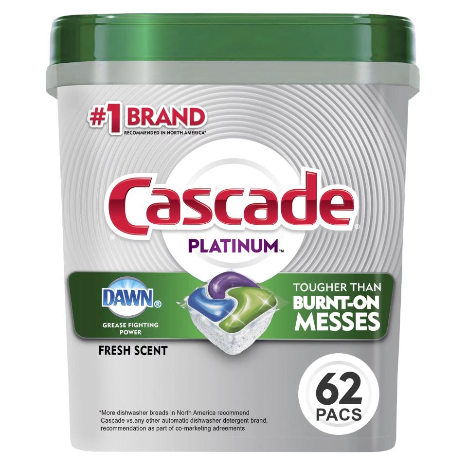 1) Platinum ActionPacs Dishwasher Detergent