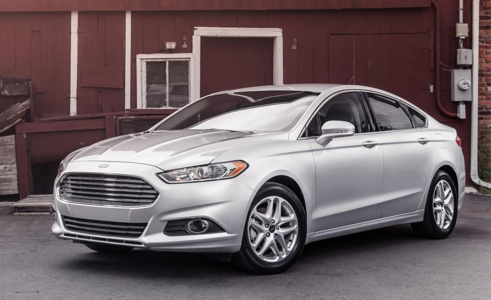 <p>The hugely popular mid-size-sedan class has received a welcome infusion of beauty in recent years. But while <a rel="nofollow noopener" href="http://www.caranddriver.com/ford/fusion" target="_blank" data-ylk="slk:the Ford Fusion;elm:context_link;itc:0;sec:content-canvas" class="link ">the Ford Fusion</a> isn’t the only car in its segment that makes our list, it is the bestselling car on this entire list, making it particularly visible.</p>