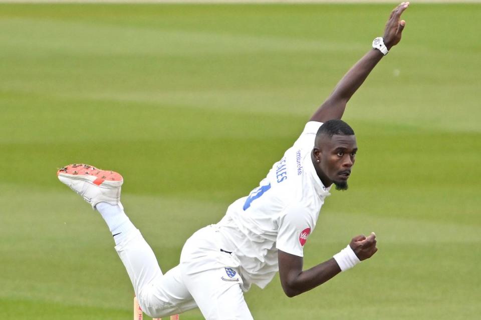 Jayde Seales took five wickets for Sussex <i>(Image: Simon Dack)</i>