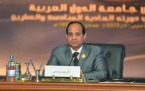 Egyptian President Abdel Fattah al-Sisi looks on during the Arab League summit at the Red Sea resort of Sharm El-Sheikh on March 29, 2015