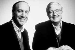 Gene Siskel, left, and fellow movie critic Roger Ebert