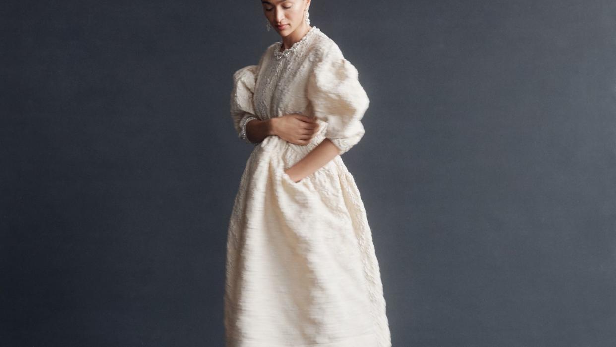 a model in a simone rocha gown