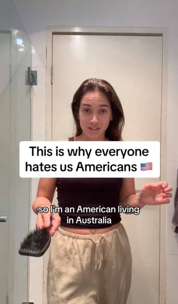 Tay Marin, who has been living in Australia for the past six years, took to TikTok to proclaim that Americans are viewed internationally in the same way that Floridians are viewed domestically. TikTok/@taytaymarin