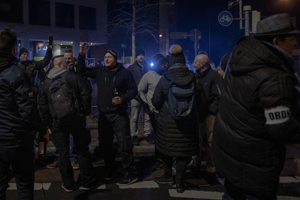 Una manifestación en contra de las vacunas, en Núremberg, el 1.° de enero de 2022. (Laetitia Vancon/The New York Times).