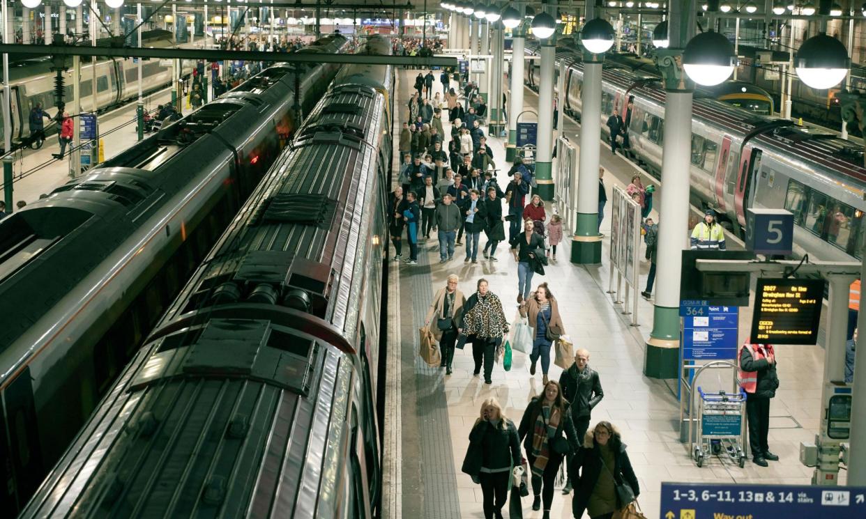 <span>Manchester Piccadilly railway station. A BTP survey last year revealed more than a third of all women commuting by rail were likely to be assaulted.</span><span>Photograph: Mark Waugh/Alamy</span>