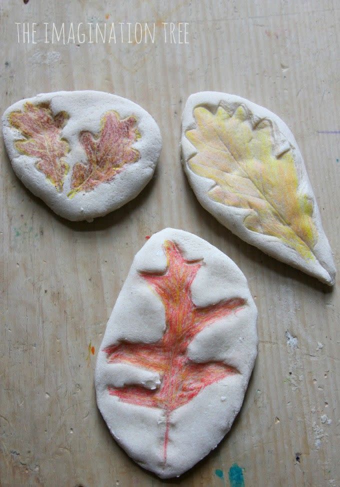 Salt Dough Leaf Impressions