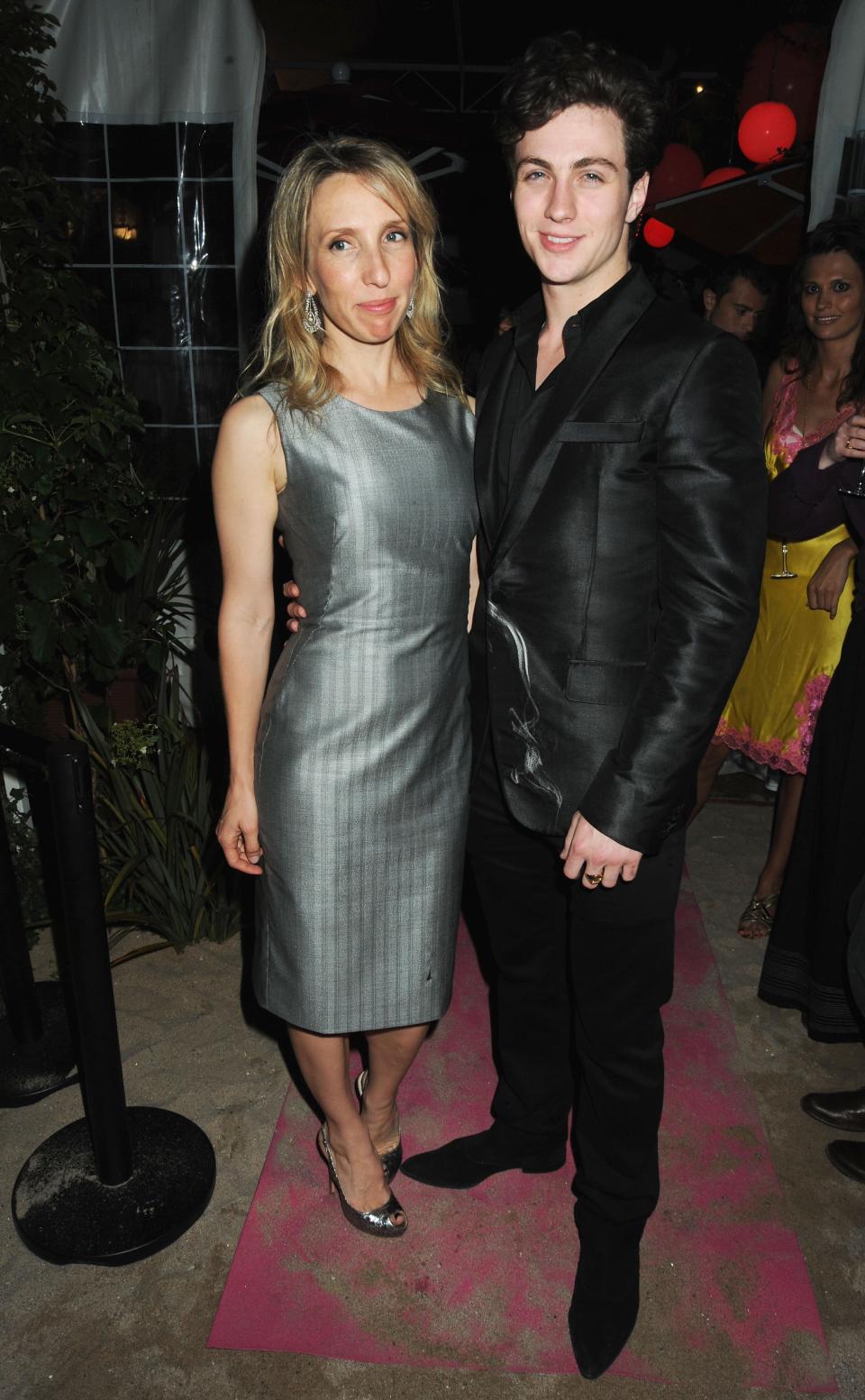 Sam Taylor-Wood and Aaron Johnson at the 62nd International Cannes Film Festival on May 17, 2009.