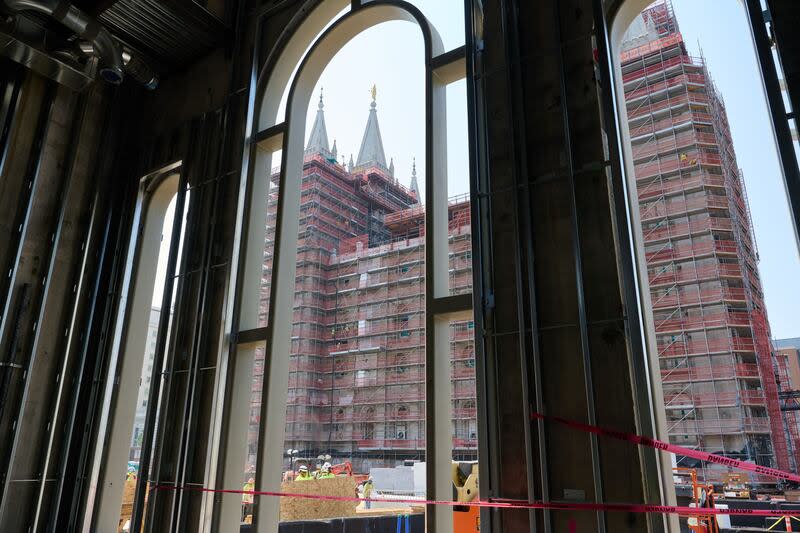 Salt Lake Temple renovation interior