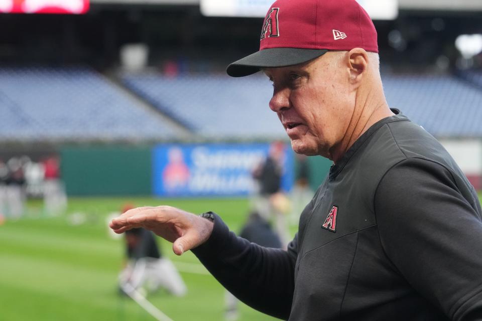 Arizona Diamondbacks pitching coach Brent Strom.