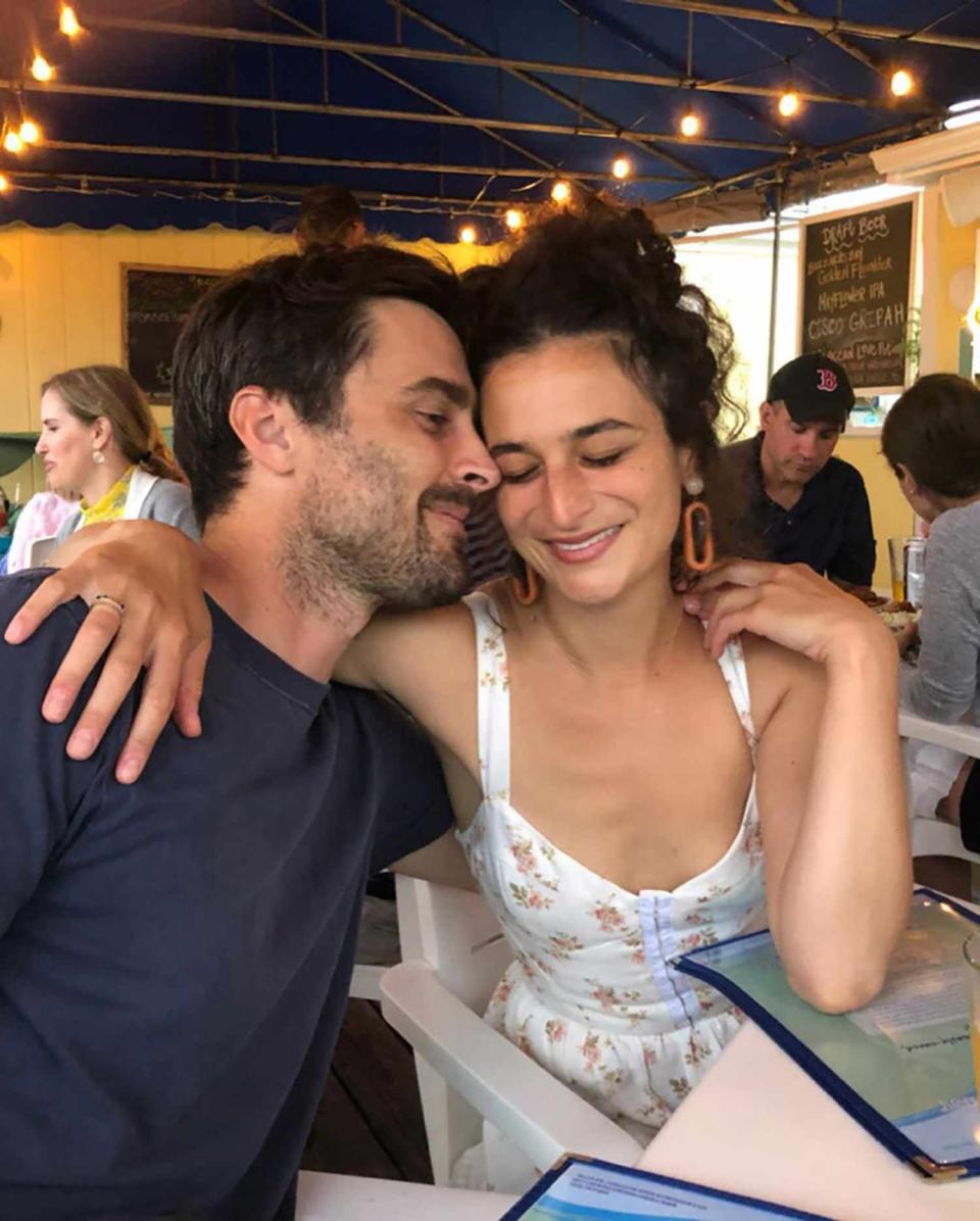 <p>Actress Jenny Slate kept the happy news that she was expecting a baby with with fiancé Ben Shattuck under wraps until just a few days before <a href="https://people.com/parents/jenny-slate-fiance-welcome-first-child-daughter-ida-lupine/" rel="nofollow noopener" target="_blank" data-ylk="slk:their daughter was born;elm:context_link;itc:0;sec:content-canvas" class="link ">their daughter was born</a> in December. "Being a mother is such a joy — it's so cliché, but I love it," she told <em>Entertainment Tonight </em>after confirming the news of Ida's birth. "I feel really lucky and happy." </p>