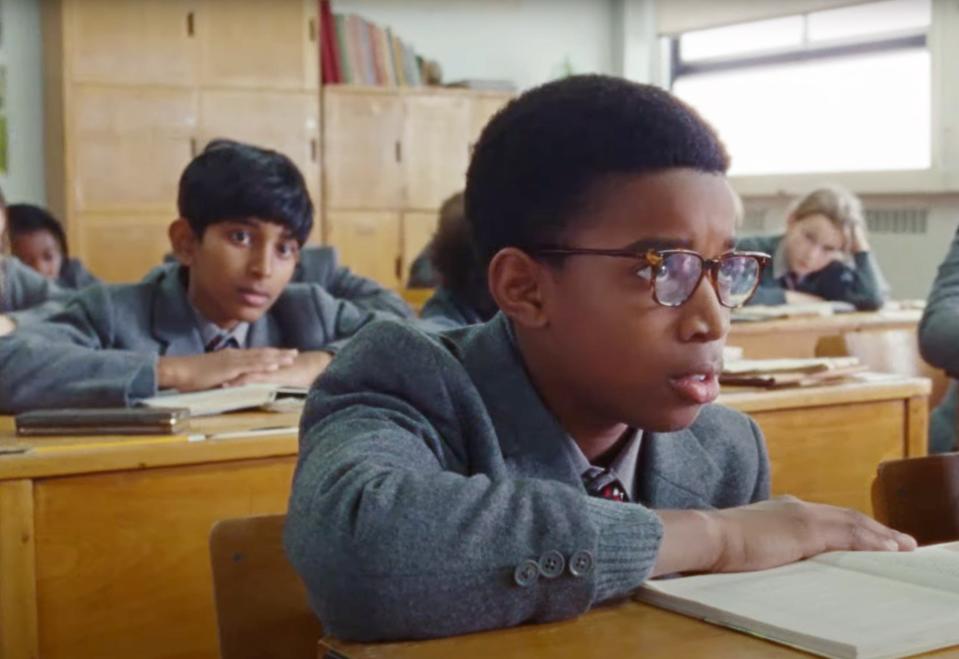 SMALL AXE, from left: Jairaj Varsani, Kenyah Sandy, Education', (Season 1, ep. 105, aired Dec. 18, 2020). photo: ©Amazon / Courtesy Everett Collection