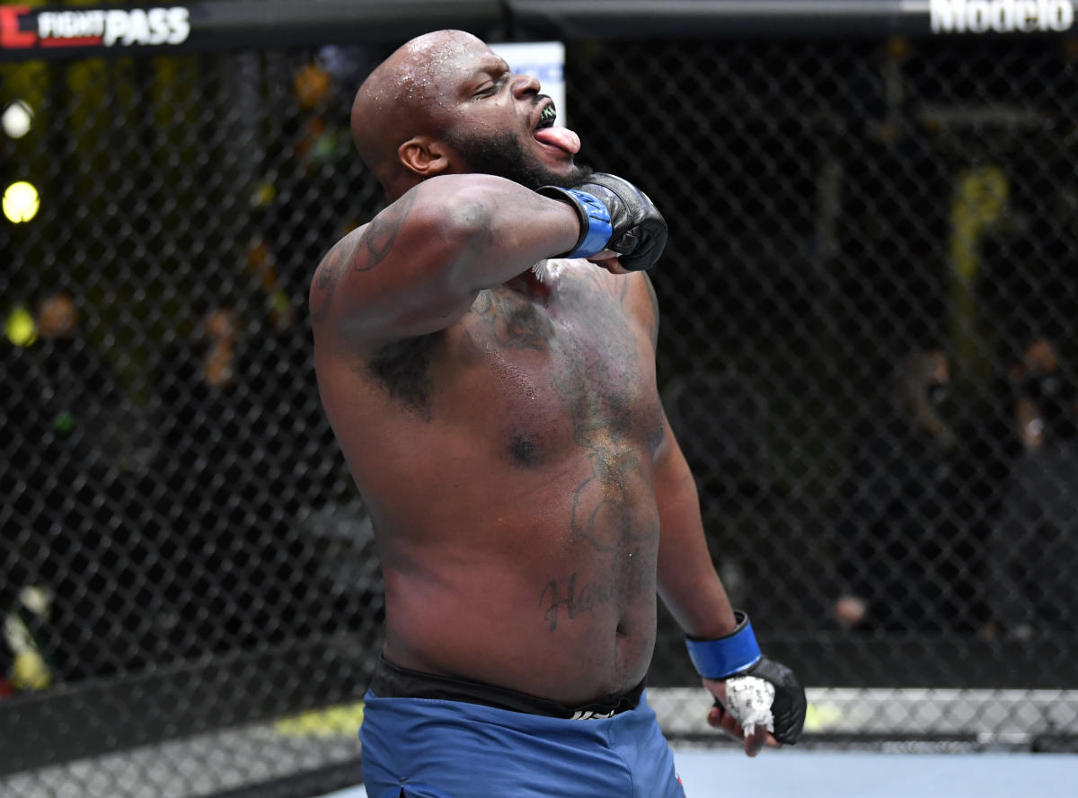 UFC star Derrick Lewis says 'I need a s***' on live TV following knockout  win over Aleksei Oleinik