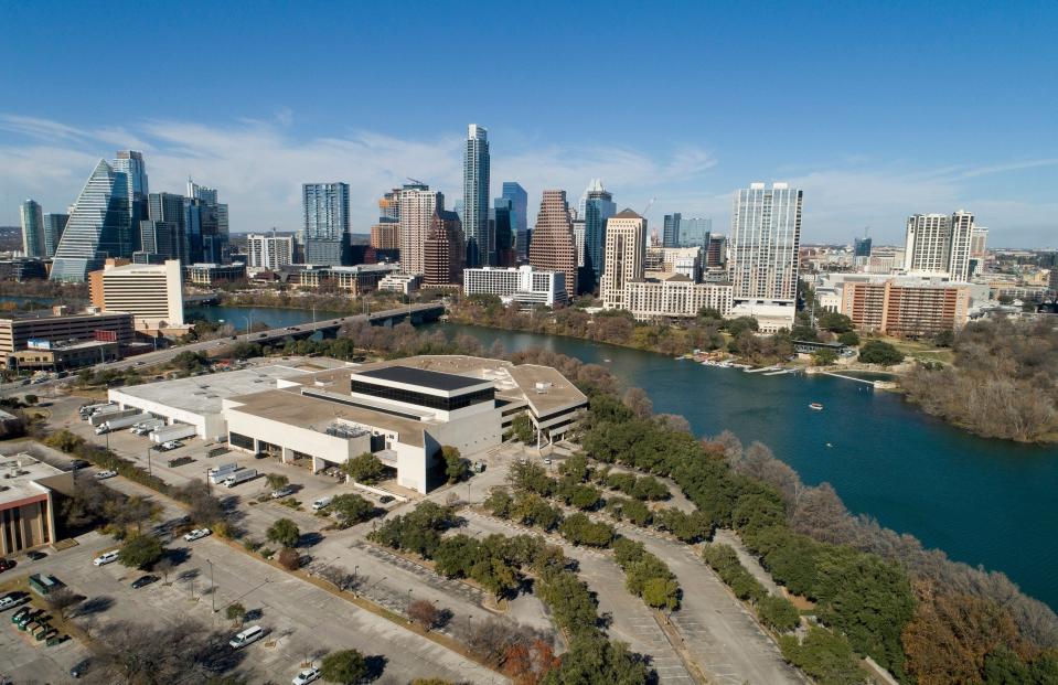 The American-Statesman's former home on the south shore of Lady Bird Lake at South Congress Avenue is the site of a proposed development with about 3.5 million square feet of building space.