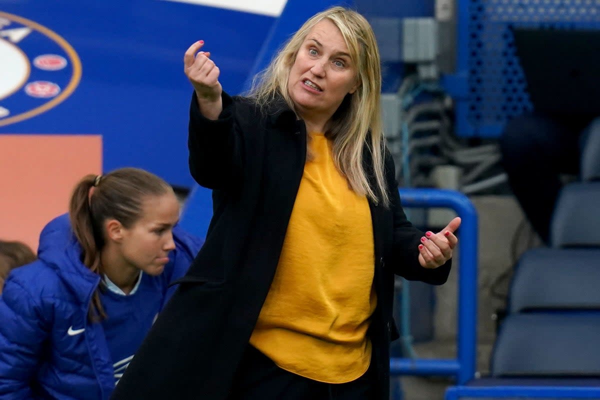 Emma Hayes wants Chelsea to win the Women’s Champions League this season (John Walton/PA) (PA Wire)