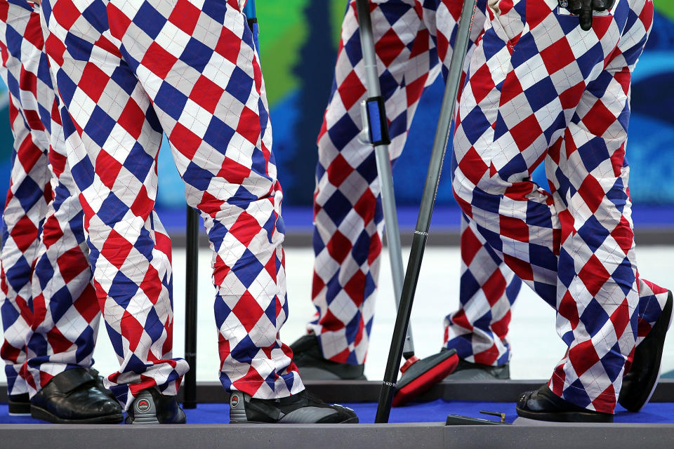 Norwegian curling team’s crazy pants