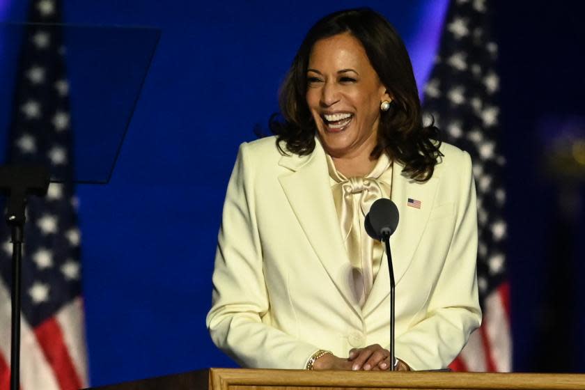 Kamala Harris addresses America as vice president-elect: 'While I may ...