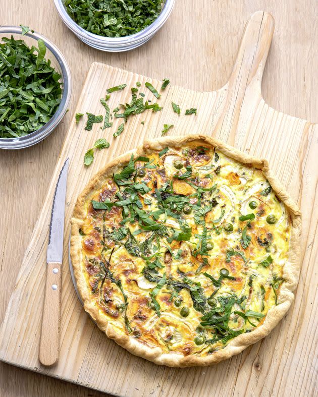 La tarte aux légumes de printemps. (Photo: Photographies Frédéric Lucano, Hachette Cuisine)