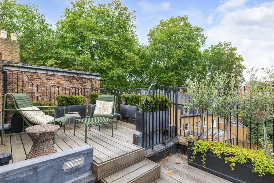 an image of the property's showstopping roof terrace located from the second bedroom