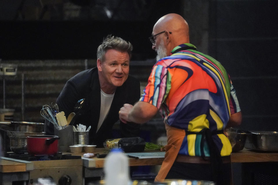 Gordon Ramsay puts on the pressure. (ITV)