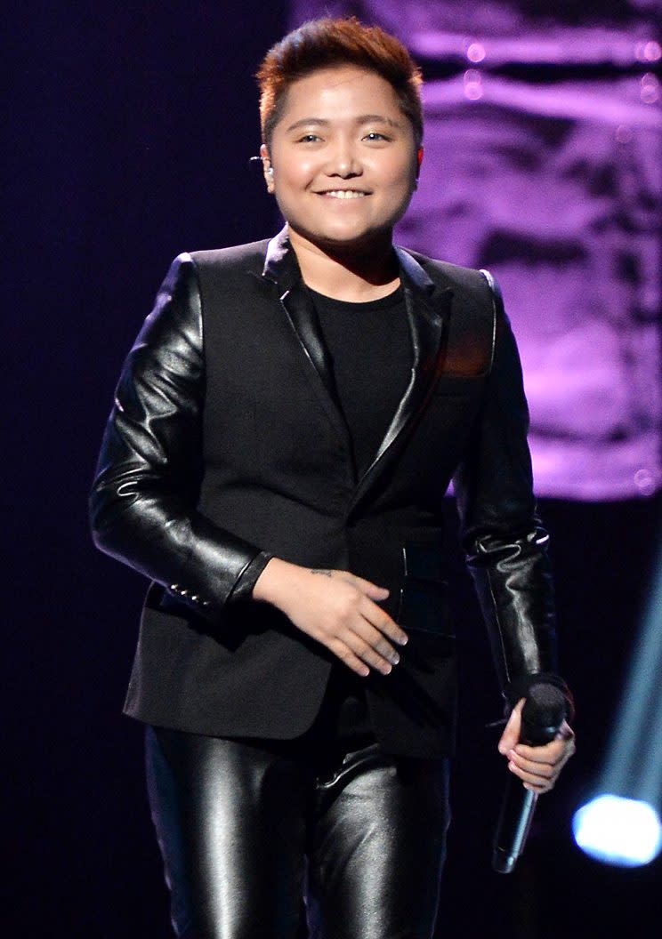 Charice performs during the Pinoy Relief Benefit concert at Madison Square Garden on March 11, 2014 in New York City.