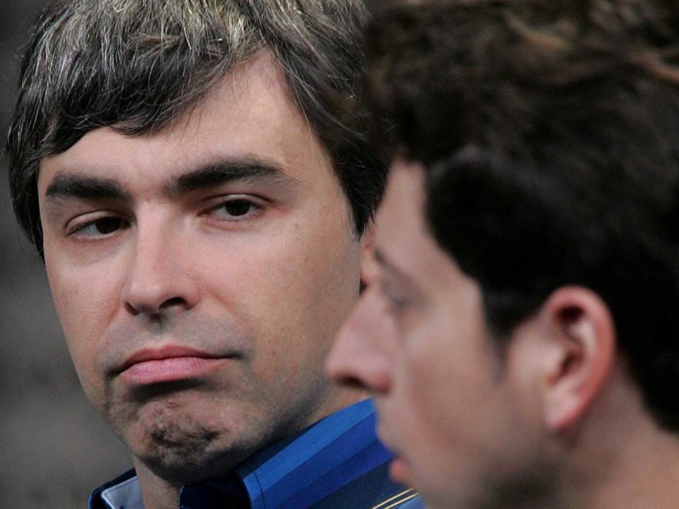 Larry Page and Sergey Brin of Google