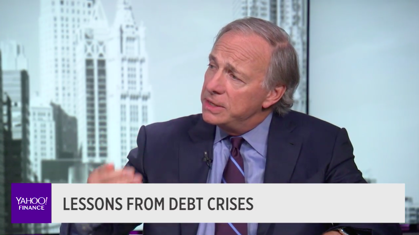 Hedge fund titan,Ray Dalio, the founder of Bridgewater Associates and author of ‘A Template For Understanding Big Debt Crises,’ sees another big downturn.