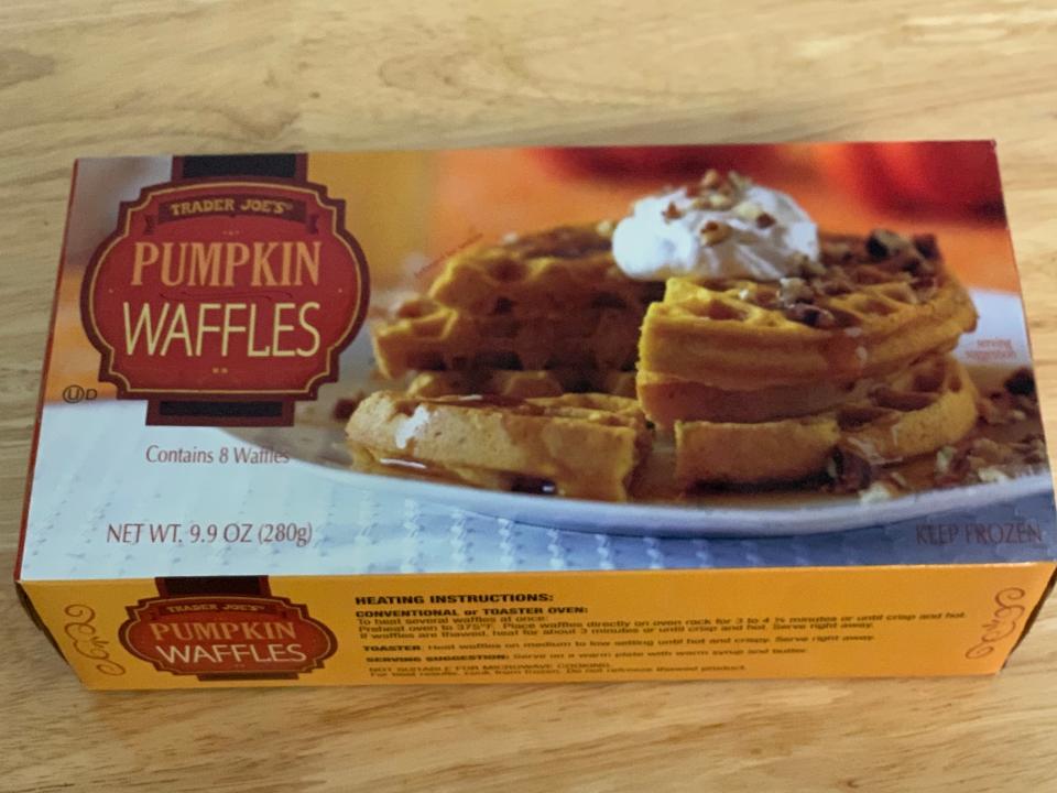 trader joe's pumpkin waffles