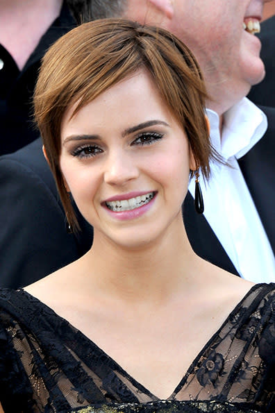 <b>Emma Watson:</b> Emma Watson started a pixie hair cut craze after chopping her long locks off. It seems the cut was the answer to those looking for a shorter style with a modern edge. “The fringe, nape and sides of the ears are kept super soft in texture so the look isn’t too masculine,” says celebrity hairstylist Kristan Serafino.