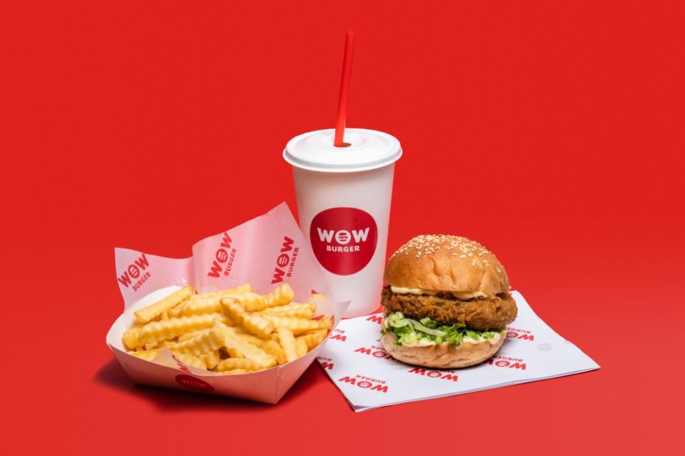 純素美食｜中環新開植物快餐WOW Burger 必食招牌WOW芝士漢堡／WOW辣味「雞肉」漢堡