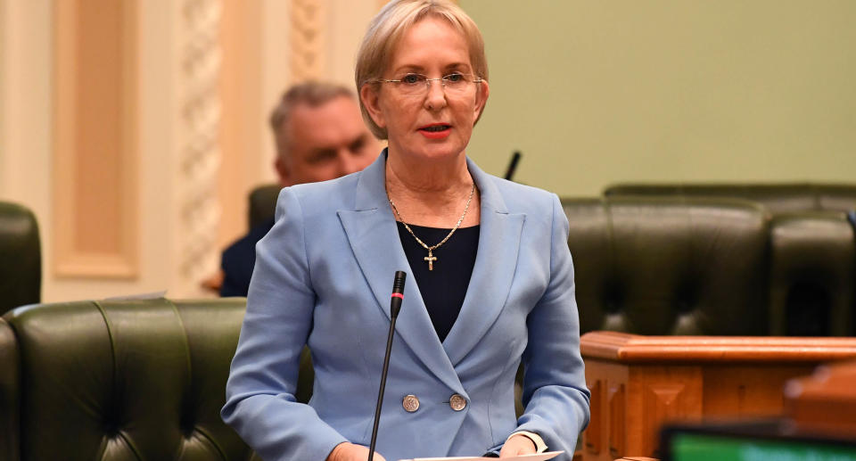 Queensland LNP MP Ros Bates in Parliament.