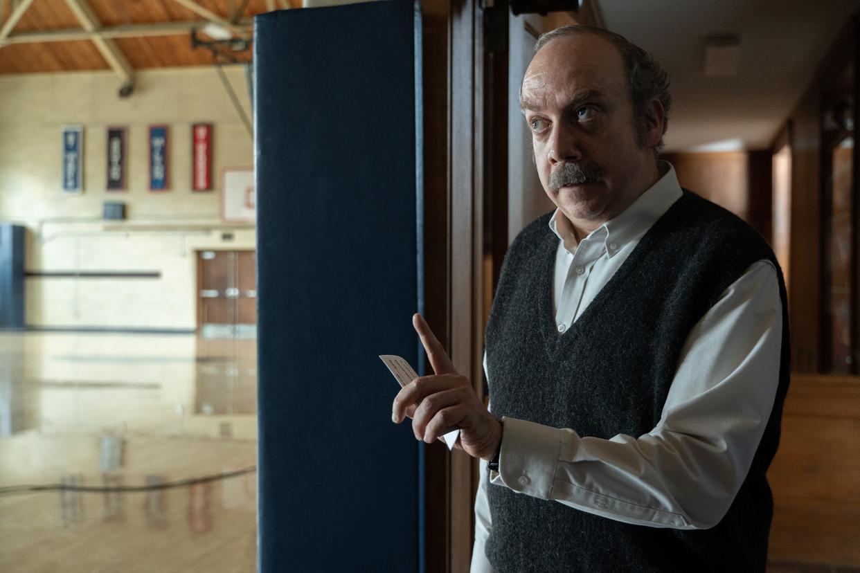 Oscar nominee Paul Giamatti in a scene from "The Holdovers."