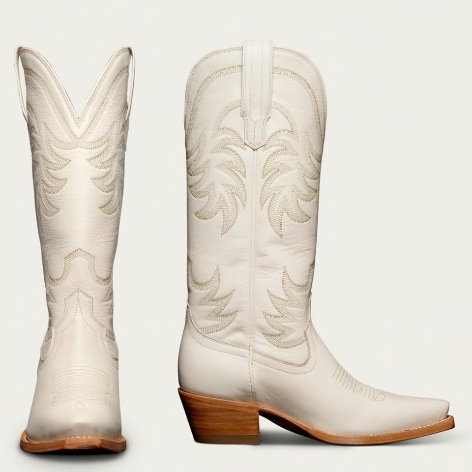 Tecovas White Cowboy Boots