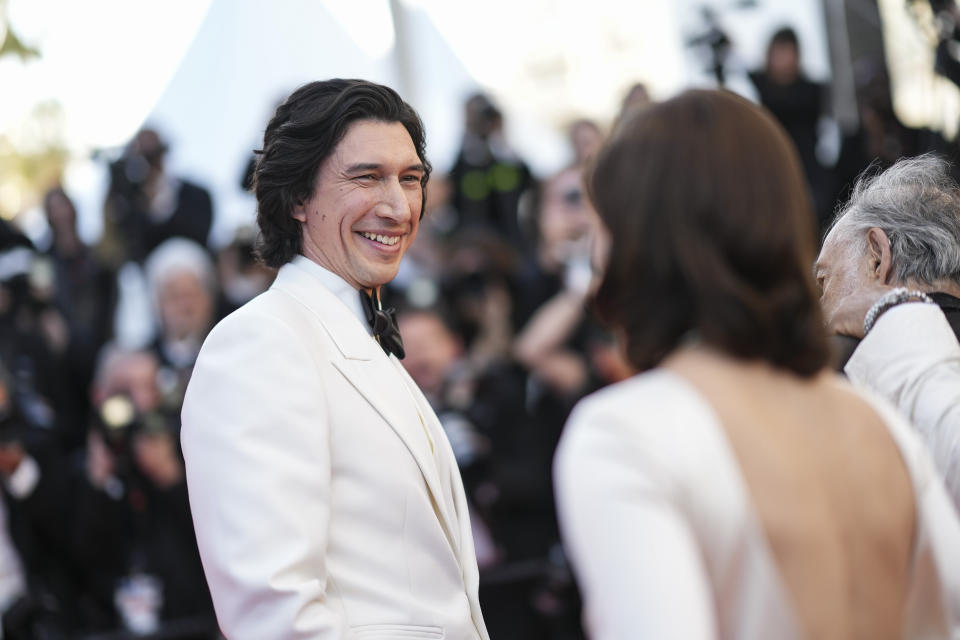 Adam Driver poses for photographers upon arrival at the premiere of the film 'Megalopolis' at the 77th international film festival, Cannes, southern France, Thursday, May 16, 2024. (Photo by Scott A Garfitt/Invision/AP)