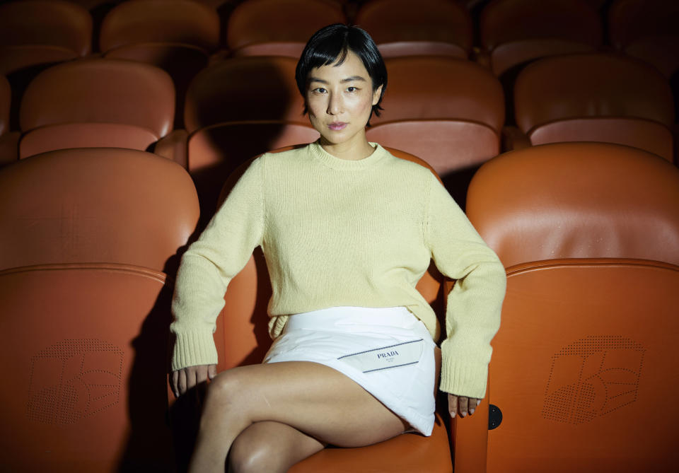 Greta Lee poses for a portrait to promote the film "Past Lives" on Wednesday, May 31, 2023, in New York. (Photo by Matt Licari/Invision/AP)