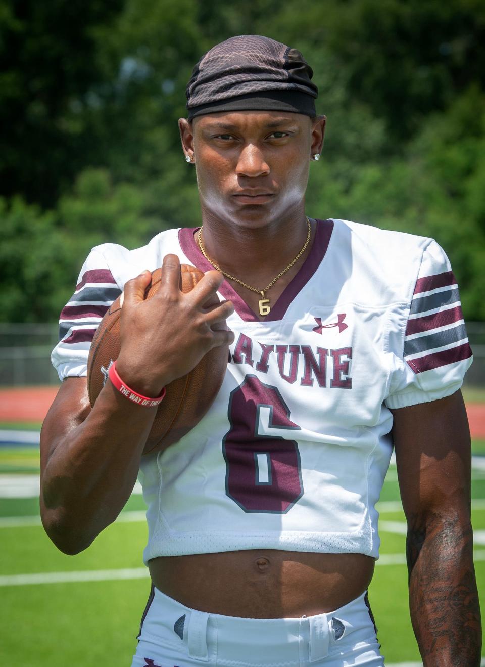 Picayune running back Chris Davis Jr., seen in Ridgeland, Miss., July 21, 2023, is a member of the 2023 Dandy Dozen. Davis has committed to Stanford.