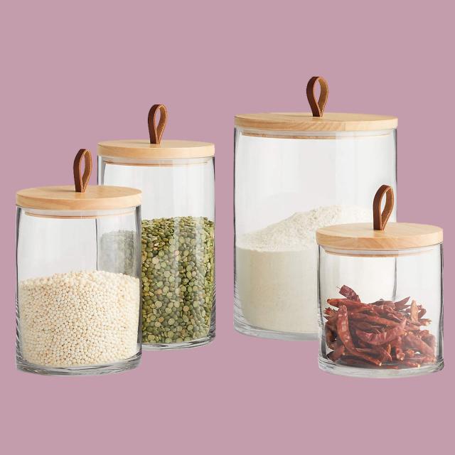 Chinese classical design，Canister Set of 4，Glass Food Storage