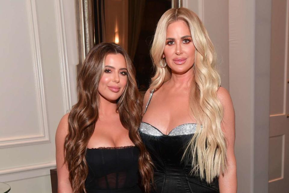 <p>Prince Williams/Wireimage</p> Brielle Biermann (left) and Kim Zolciak