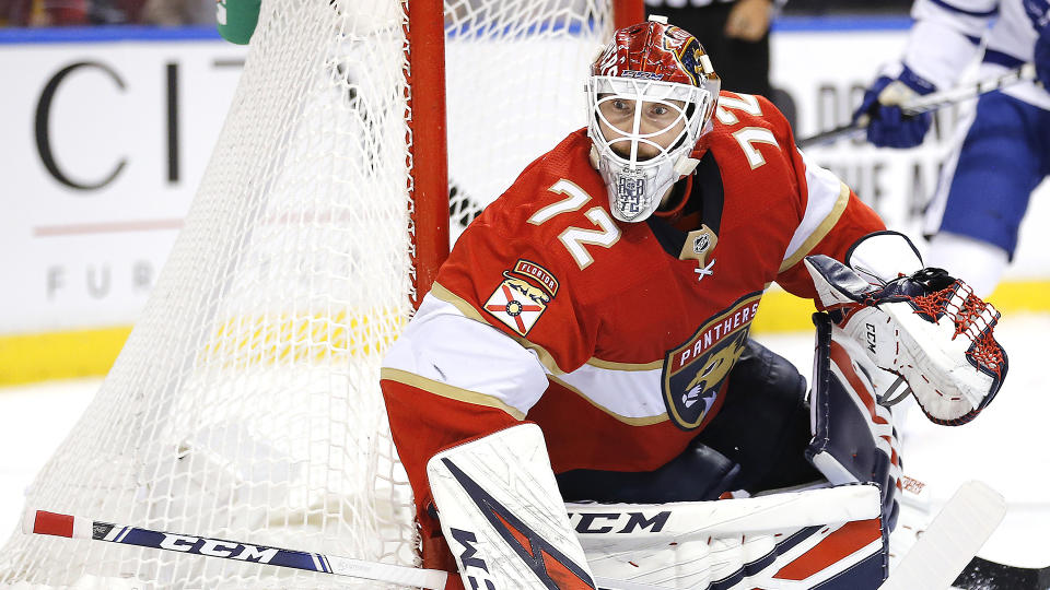 There's no sugar coating just how awful Sergei Bobrovsky was last season, but there's plenty of reason t obeleive he can bounce back to form. (Photo by Michael Reaves/Getty Images)