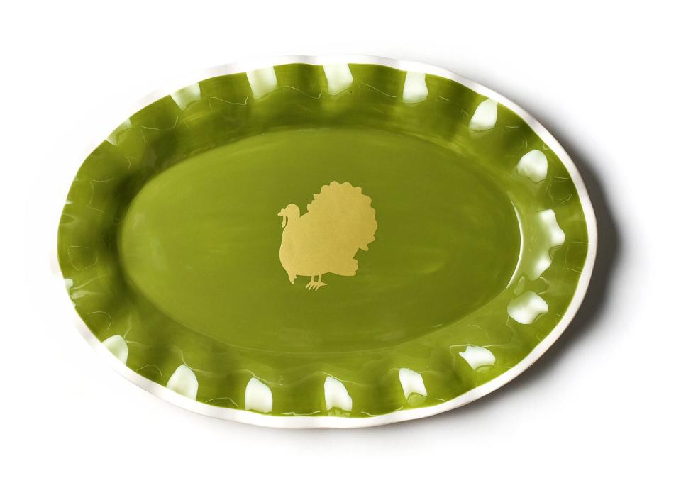 Green Turkey Platter