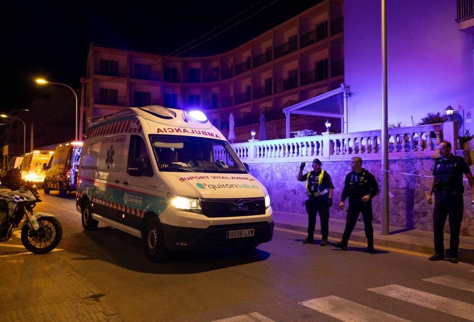 An ambulance at the scene (AFP via Getty Images)