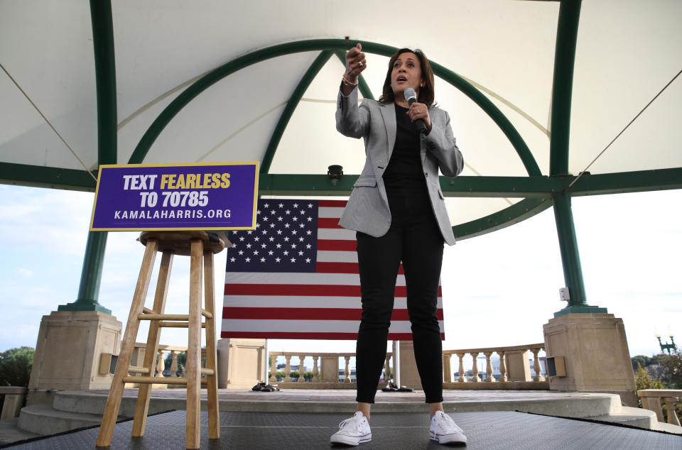 At a campaign rally in Sioux City, Iowa, on Aug. 8, 2019.