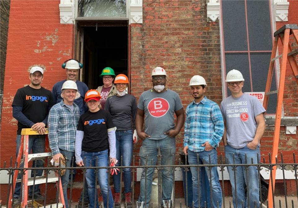 Ingage Partners, Inc., workers give back to the community.