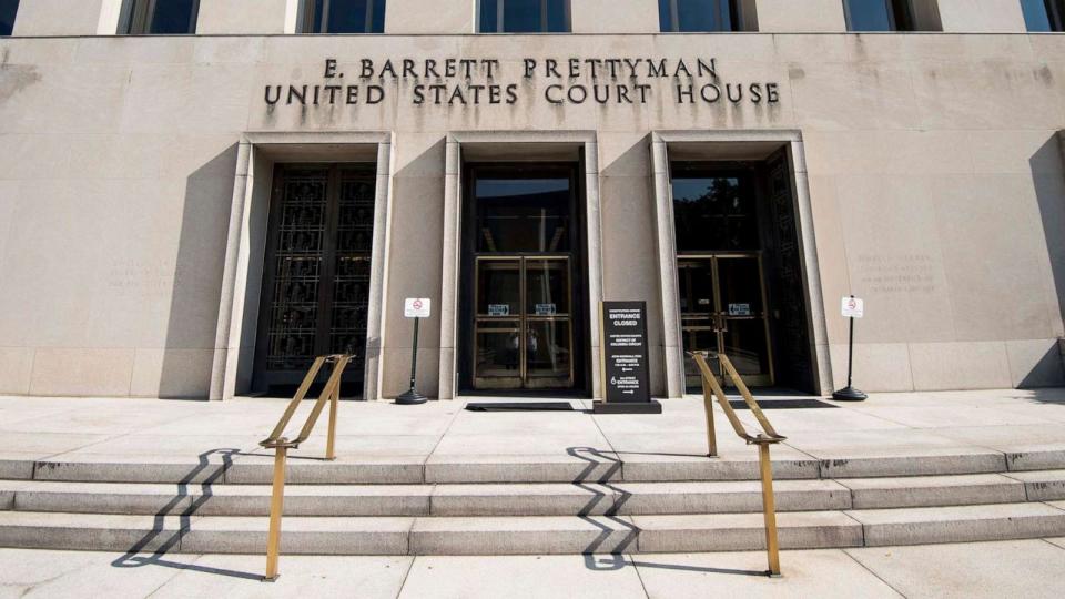 PHOTO: In this Aug. 23, 2018, file photo, the E. Barrett Prettyman United States Courthouse is shown in Washington, D.C. (Bill Clark/CQ-Roll Call, Inc via Getty Images, FILE)